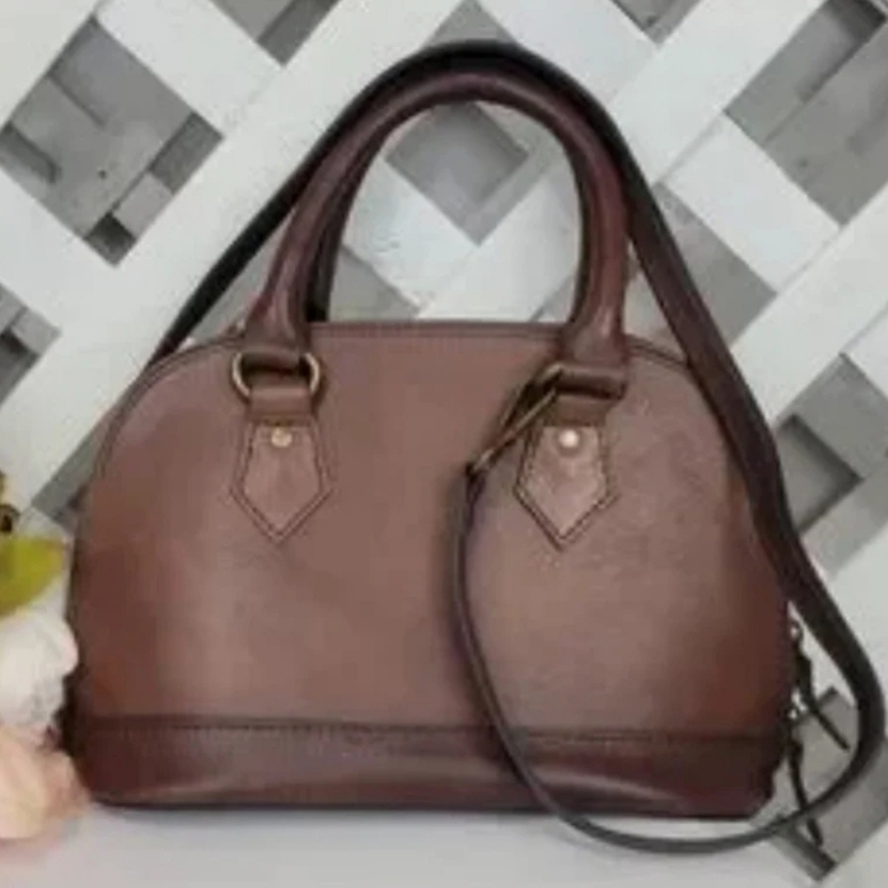 I. Medici Women's Handbag Brown Leather Made In Italy Medium